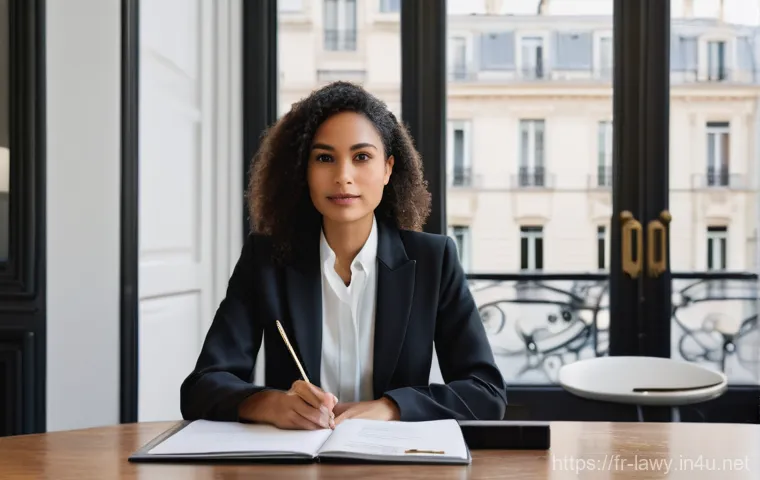 법률 전문가로서의 자기 소개서 작성법 - **Prompt: The Personalized Cover Letter in a Modern Parisian Law Office.**
    A young, diverse prof...