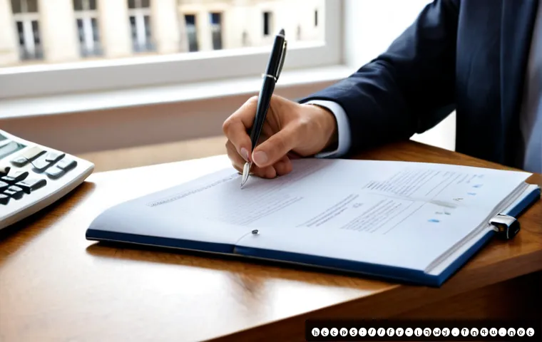 Home 30 법률 문서 작성 실무 사례 - Photorealistic French legal professional drafting a contract at a clean wooden desk in a bright Pari...